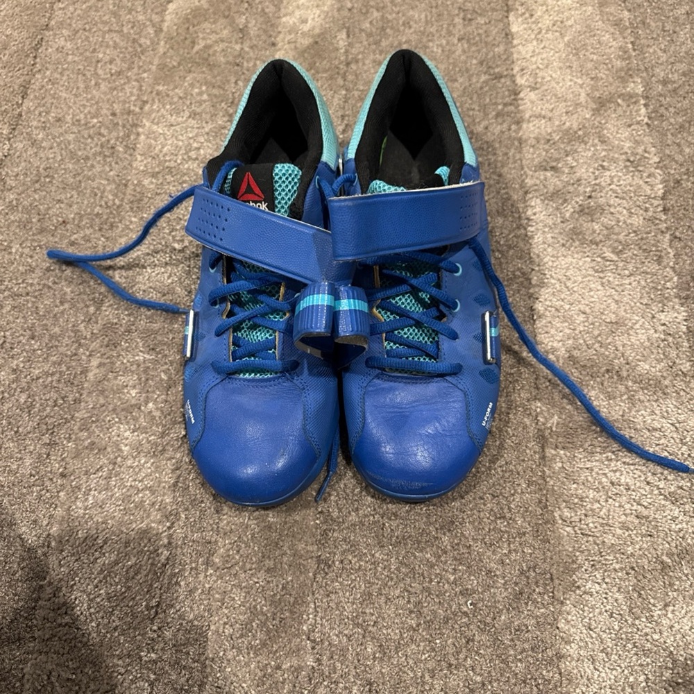 Reebok Crossfit Lifter CF74 Gym Training Shoes Women Sz 9.5  With  Strap - Blue